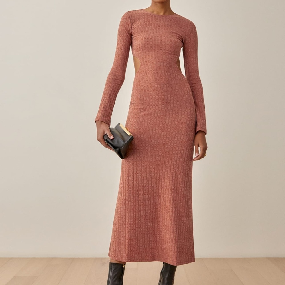 Reformation Auguste Open Back Deadstock Maxi Dress